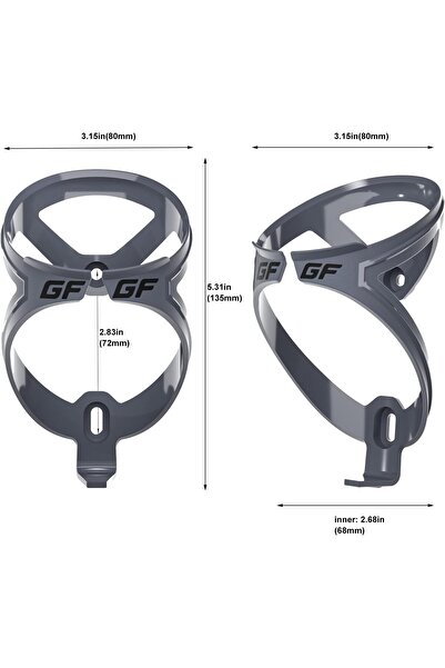 GEMFUL Cycling Water Bottle and Cage Set Lightweight 750ml Bike Bottle