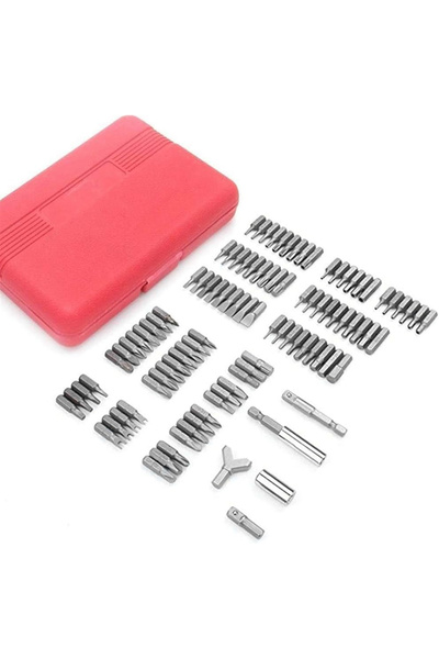 Badem10 Bits Uç 100 Parça Set PZ PH SL Torx Kare Square Recess Slotted Spanner Hex Spline Tamperproof Hex