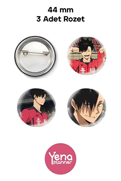 Yenaplanner مجموعة زينة حقيبة هايكيو / شارات