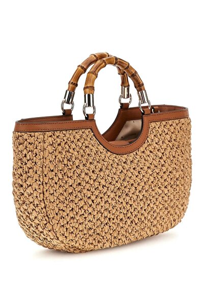 Guess Emelda Kadın Konyak Hasır El Çantası HWWG9232060-NRC