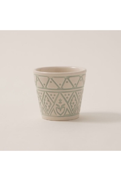 Dallaty Porcelain Coffee Cups Set 6Pcs, Green