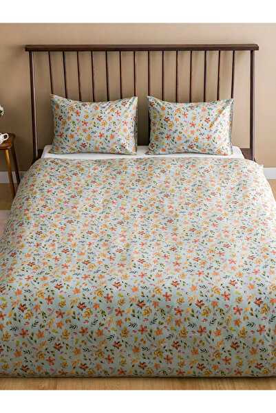 LC Waikiki HOME Yeşil Çiçek Baskılı Çift Kişilik Nevresim Seti 200x220 cm