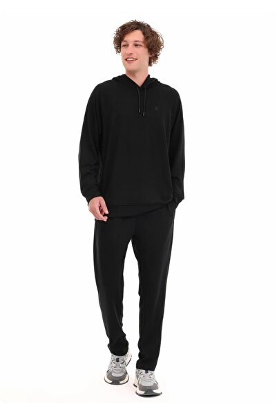 lumberjack Mb Fupra 22Fc-03 Plain Embroidered Waist Elasticated Pocket Zippered Narrow Leg Sweatpants Bottom