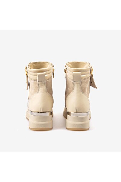 Rouge Hakiki Deri Kadın Fermuarlı Bot 1039