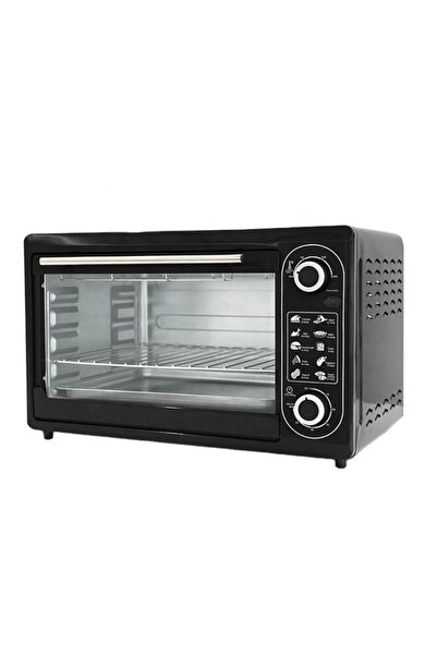 Tradeo Large Capacity Electric Toaster Oven, Food Grade Aluminum Interior, Non-Stick Coating, Black