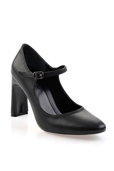 Bambi Siyah Kadın Klasik Topuklu Ayakkabı K01209160509