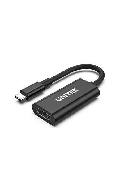 Unitek 4K 60Hz USB-C to HDMI 2.0 Adapter – 15cm, Plug & Play, Black | V1421A