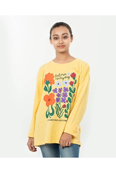 Finelook Girl's Floral Print Shirt -