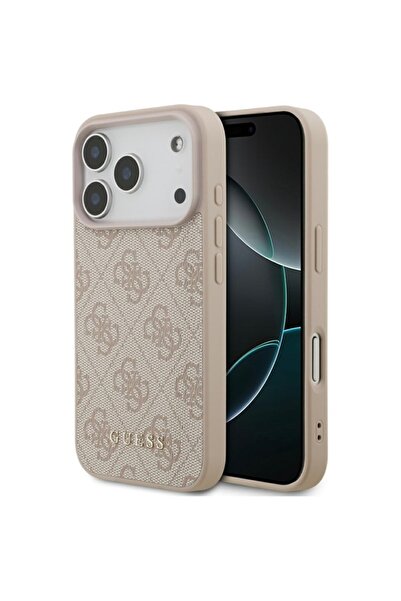 Guess Калъф за iPhone 17 Pro, Hardcase 4G Classic, Розов