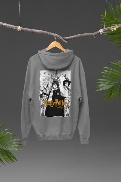 Nulivez هوديي كبير الحجم للجنسين بتصميم هاري بوتر مطبوع على الظهر، عالي الجودة