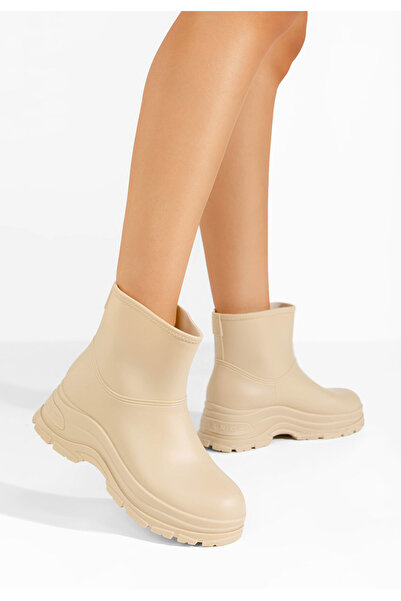 B T Shoes Γυναικεία Μποτάκια Elenita μπεζ