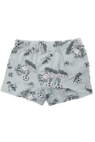 bebegen Boy's Water Green Shark Patterned Boxer 2-3 Years Old