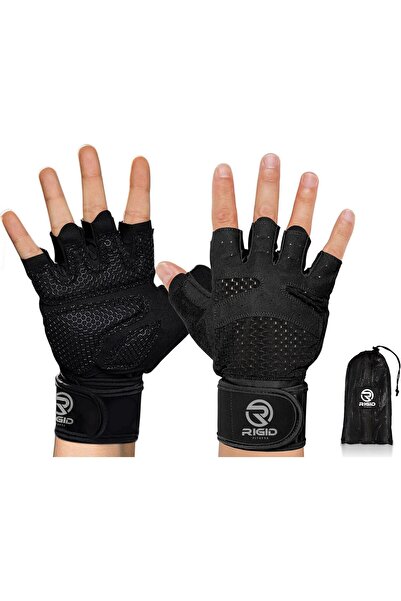 Generics RIGID FITNESS Gym Gloves for Men, Ventilated with Wrist Support, Ful...