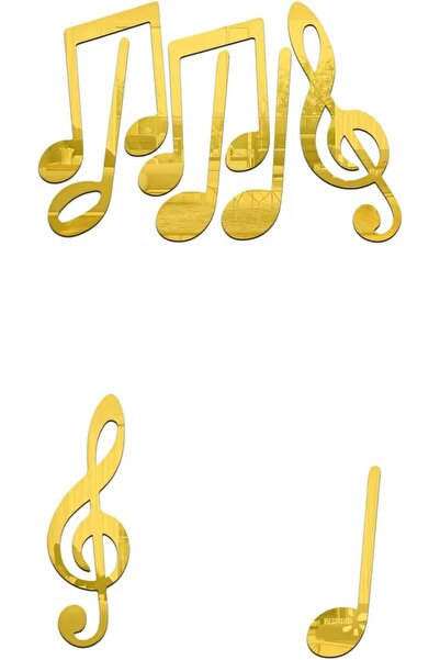 Slasa 3D Acrylic Wall Stickers by - Musical Note Decor for Classrooms, Piano, and Living Room