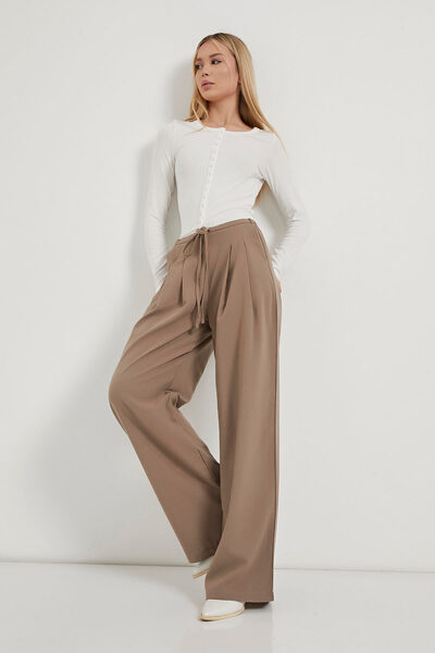 Arma Life Armalife 3819 palazzo women's trousers with pleated lace detail