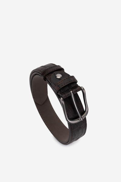 Valmenti Men's Genuine Leather Khv Kroko Bsk Classic Belt