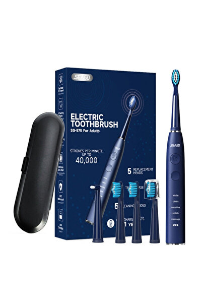 OEM Seago SG-575 sonic electric toothbrush, 5 modes, 150 days of autonomy, ultramarine