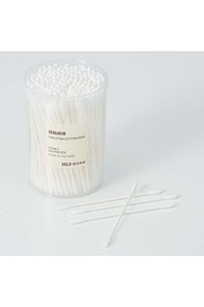 Muji Fine Shaft Cotton Swab in Case, 200 Pieces