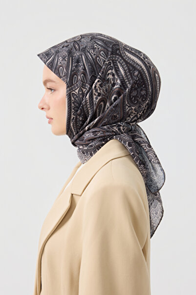 Qef Cotton Scarf Bloom Brown