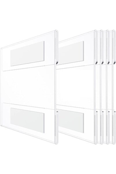 Slasa حامل لافتات أكريليك مثبت على الحائط من SLASA، 6 قطع، إطار شفاف 6 × 4 بو...