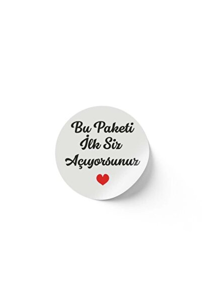 Packanya (İlk Siz Açıyorsunuz) Baskılı Kuşe Etiket Sticker - 3,5x3,5 cm - 108...
