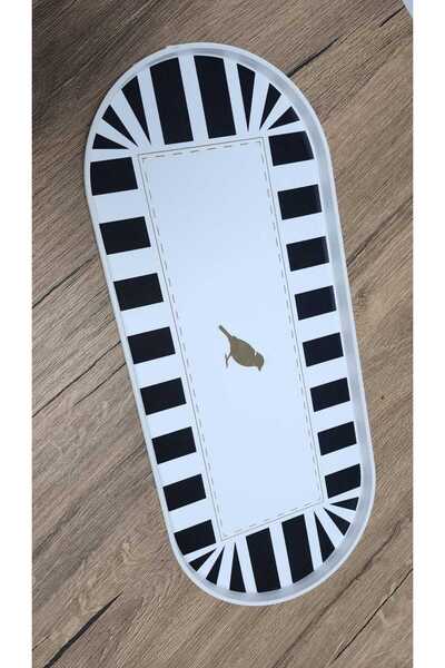 Shn ENAVM KUŞLU MİNİ KAHVE SUNUM TEPSİSİ 30*12 CM