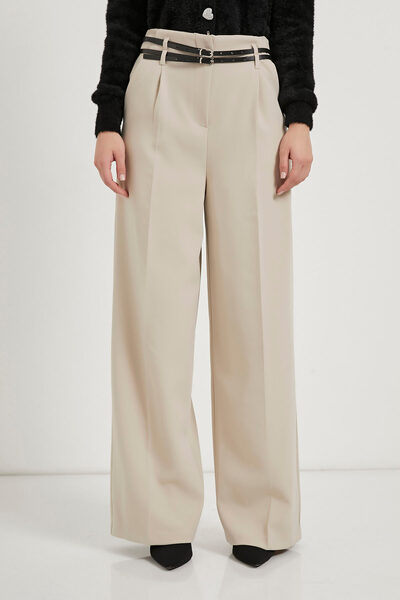 Arma Life Armalife 3663 double belt high waist palazzo women's pants