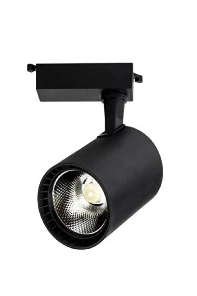 ZMR ekim aydınlatma 30 W ray spot armatürü siyah kasa beyaz ışık 6500k (ray d...