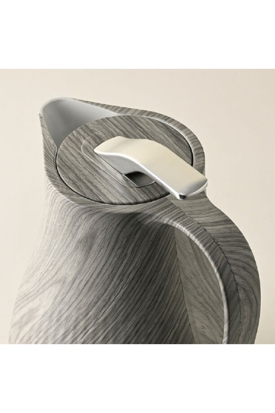 Dallaty Plastic vacuum flask grey wooden 1L