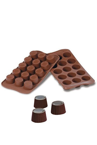 PASTRY PLANET Silicone Chocolate Mold Jelly / Serrated Round Patterned