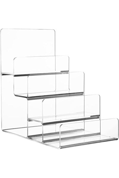 Slasa Clear Acrylic 4-Tier Display Stand by - Organizer Stand for Handbags, W...