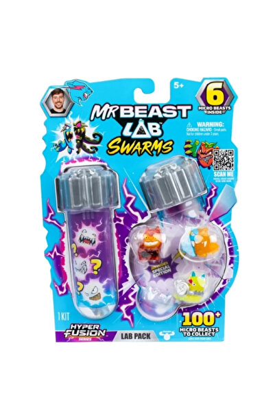 Feastables Mr Beast Lab Swarms 6 Mıcro Beasts Inside 5 Yaş Üstü Oyun Seti
