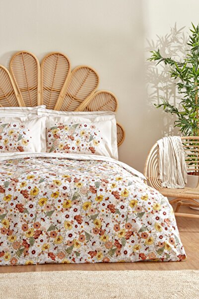 Karaca Home Ponza %100 Pamuk Tek Kişilik Nevresim Takımı Bej