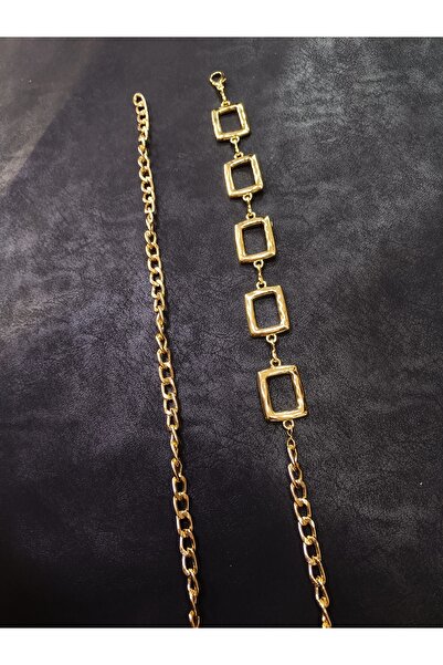 RODEO Lanț de talie pentru femei cu detalii pătrate