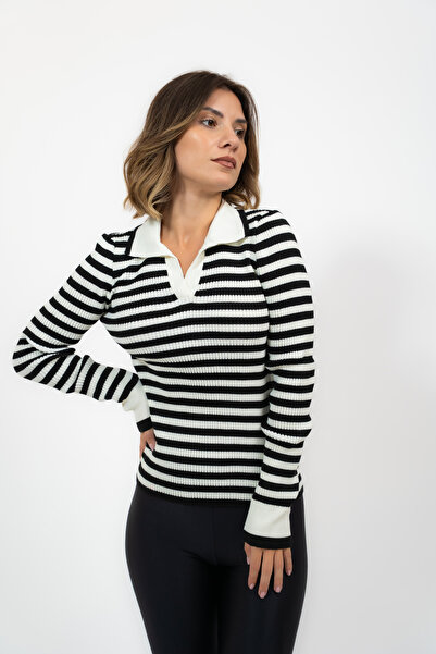 LAB 22 Pulover Black Lines