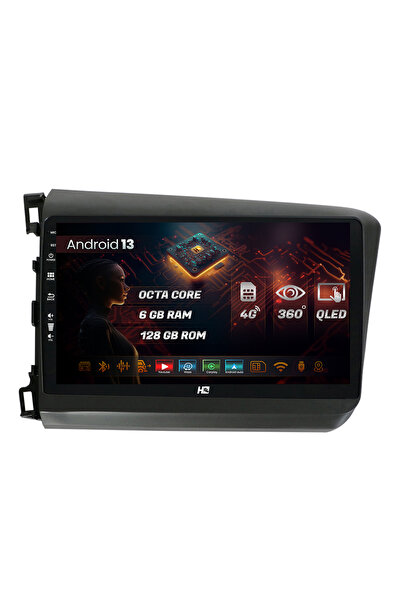 HUB64 Navigatie compatibila Honda Civic (2012-2015), 6GB RAM, Octacore, Slot ...