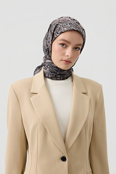 Qef Cotton Scarf Tale Brown