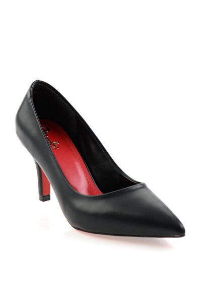 Bambi Siyah Kadın Klasik Topuklu Ayakkabı K01231083509