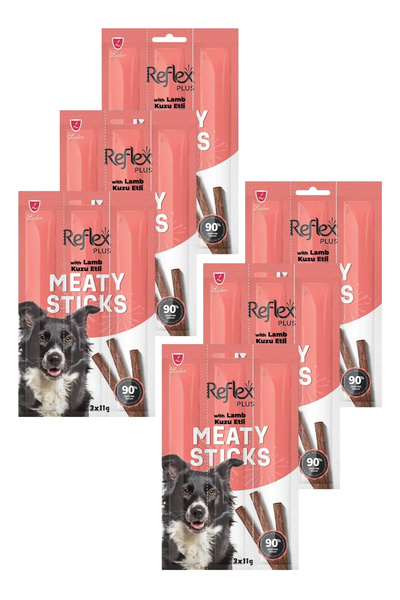 Reflex Meaty Sticks Kuzu Etli Köpek Ödül Çubuğu 3x11gr Altılı Paket