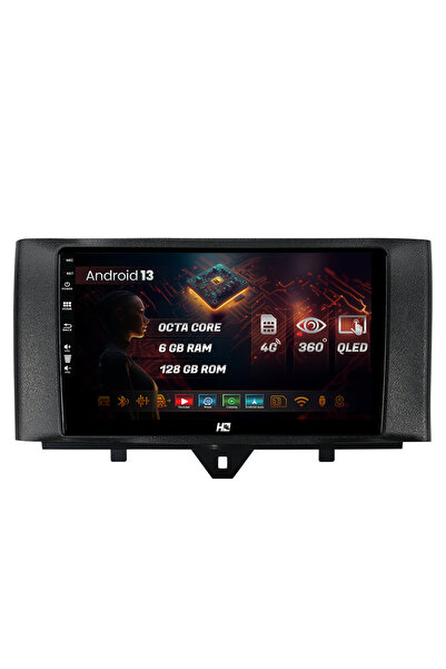 HUB64 Navigatie Smart Fortwo (2010-2015), 6GB RAM, Octacore, Slot Sim 4G Inch