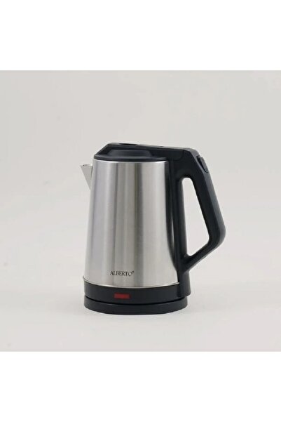 Alberto غلاية من الفولاذ المقاوم للصدأ 1500 واط، 2 لتر، أسود