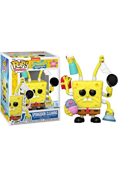 Funko Pop SpongeBob Cleaning Premium Vinyl Figure 2025 Summer Convention Exclusive