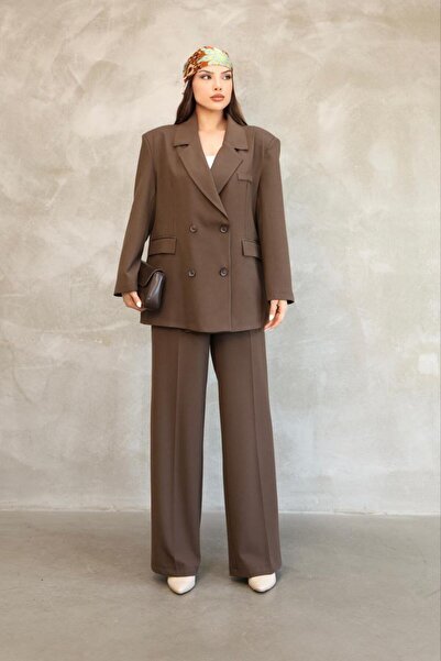 Lila Moda Women's Full Fit Jacket & Palazzo Pants Viscose Premium Two Piece Set