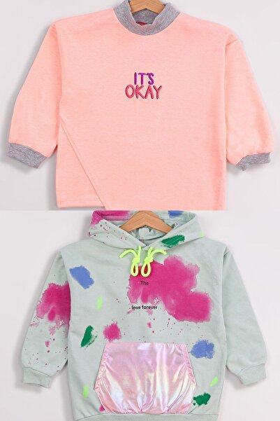 Harika KIDS Βασική φούτερ για κορίτσια 2 συσκευασιών