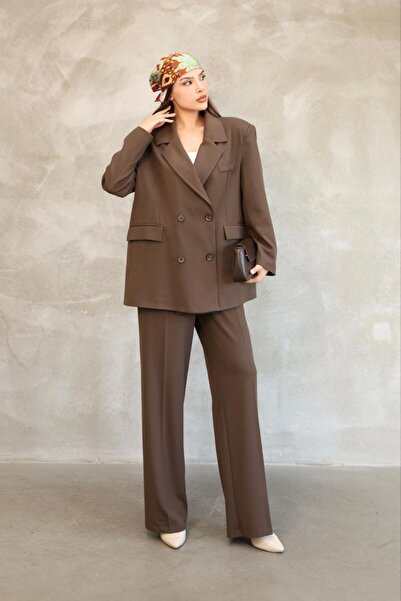 Lila Moda Women's Full Fit Jacket & Palazzo Pants Viscose Premium Two Piece Set