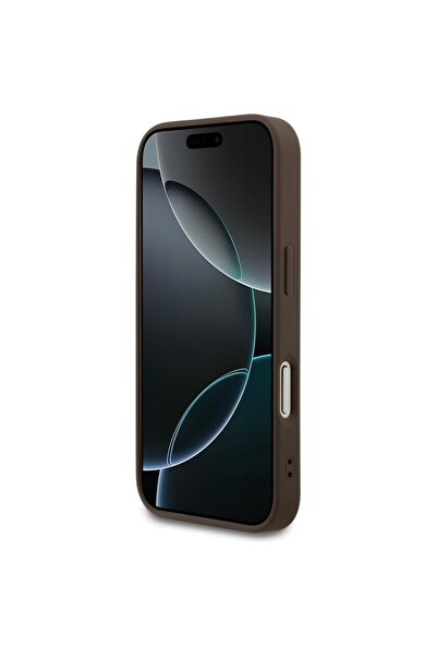 Guess Θήκη για iPhone 17 Pro, Σκληρή θήκη 4G Classic, Καφέ