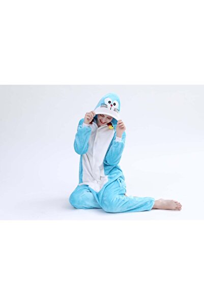 WildFashion One-piece pajamas blue cat model PJM185-441