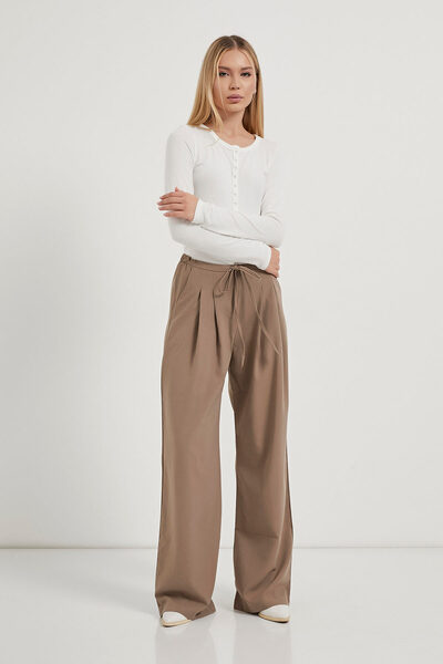 Arma Life Armalife 3819 palazzo women's trousers with pleated lace detail