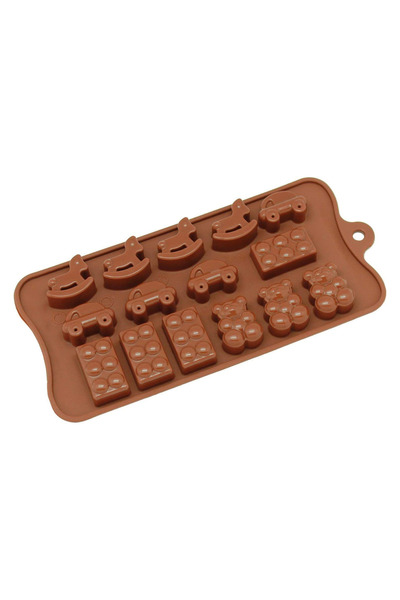 PASTRY PLANET Silicone Chocolate Mold with Lego & Car & Sled Patterns