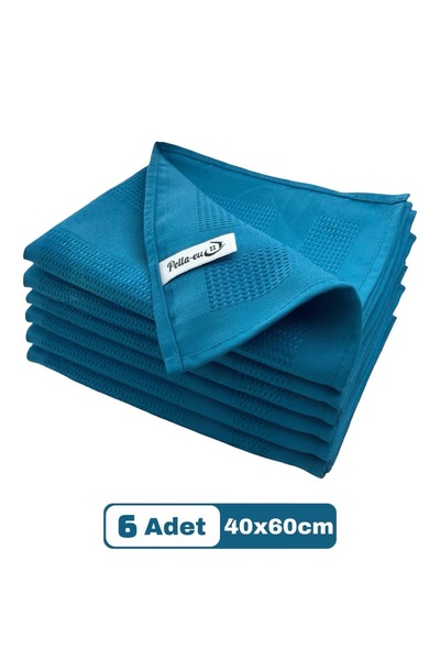 PELLA-EU Mikrofiber Cam Bezi Genel Temizlik Bezi Mutfak Banyo Yüzey 6 adet Ma...